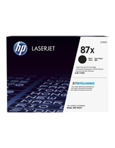 Toner hp 87x cf287x negro 18000 paginas