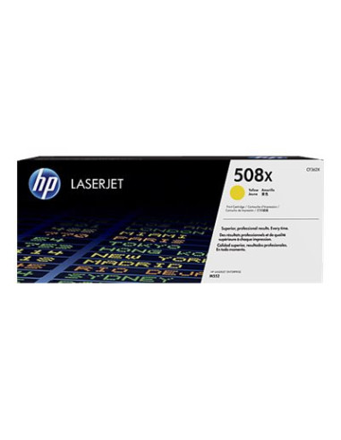 Toner hp 508x cf362x amarillo m577 alto rendimiento