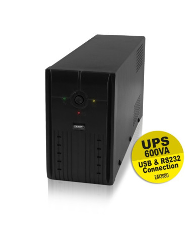 Sai eminent ups 600va - 360w -  rs232 + usb