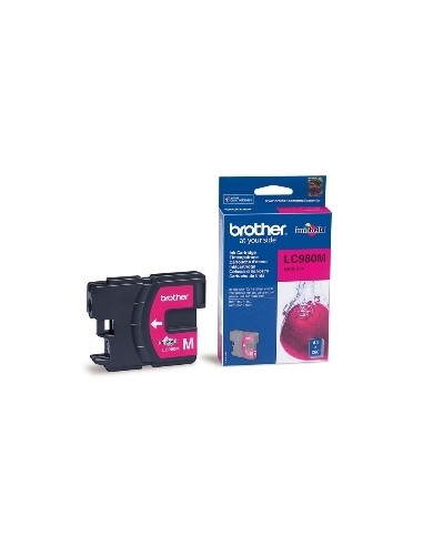 Cartucho tinta brother lc980m magenta 400 paginas dcp - 195c -  dcp - 375cw -  mfc - 250c -  mfc - 255cw -  mfc - 290c