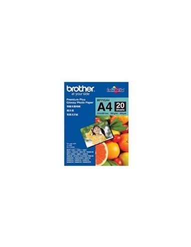 Papel foto brother premium plus lbp71ga4 20 hojas dcp - 165c dcp - 195c dcp - 375cw dcp - 385c mfc - 295cn