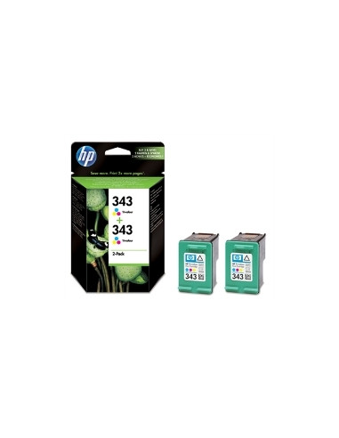 Multipack hp cb332ee nº343 tricolor 2610 -  2710 -  325 -  370 -  8150 -  8450 -  5740 -  6520