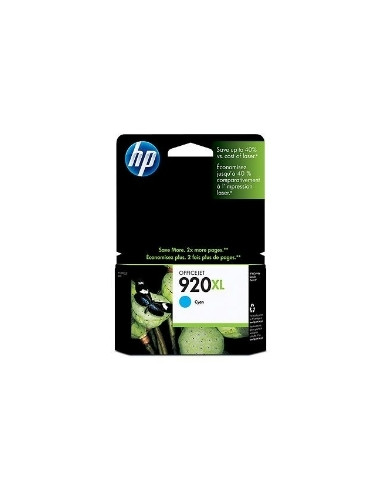 Cartucho tinta hp 920xl cd972ae cian 6ml 6500