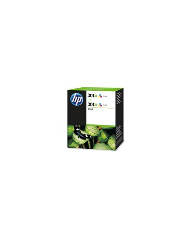 Pack cartucho tinta hp d8j46ae  2und 301xl color