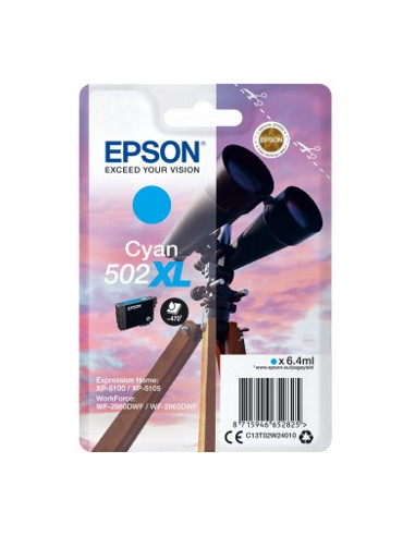 Cartucho tinta epson t02w240 502xl cian ink