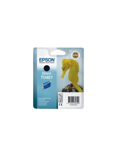 Cartucho tinta epson t0481 negra 13ml stylus photo r200 -  220 -  300 -  320 -  rx500 -  rx600 -  620 -  640n -  caballito de m