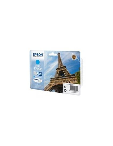 Cartucho tinta epson t702240 cian alta capacidad  wp4000 - 4500 2400pag -  torre eiffel