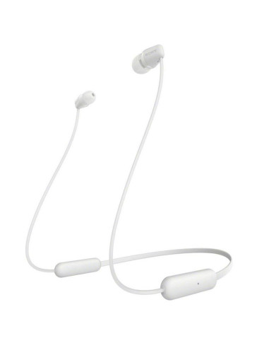 Auriculares sony wic200w - blancos - inalambricos - microfono