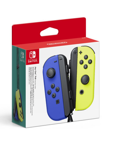 Accesorio nintendo switch -  mando joy - con azul -  amarillo neon