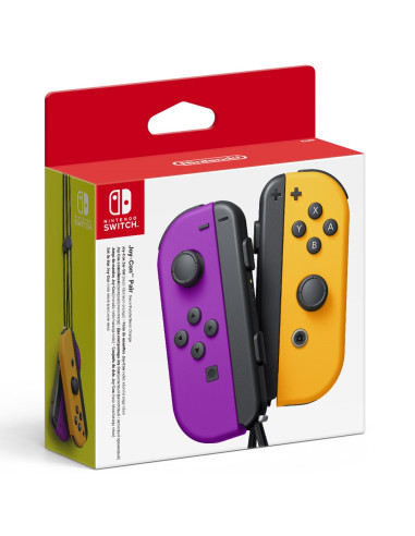 Accesorio nintendo switch -  mando joy - con morado neon -  naranja