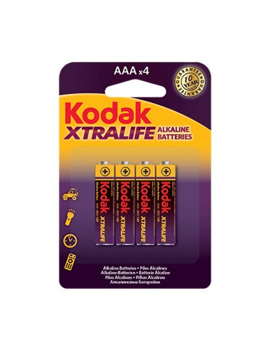 Blister pilas kodak alcalina xtralife aaa lr3 1.5v -  blister 4 pilas