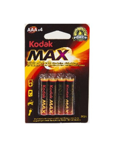 Blister pilas kodak alcalina max aaa lr3 1.5v blister 4 pilas