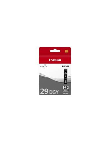 Cartucho tinta canon pgi - 29dgy gris oscuro pixma pro 1