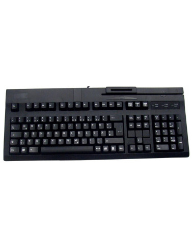 Teclado expandido active key usb lector de tarjeta chip y banda magnetica