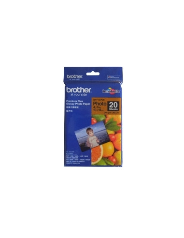 Papel foto brother brillante lbp71gp20 20 hojas dcp - 165c dcp - 195c dcp - 375cw dcp - 385c mfc - 295cn