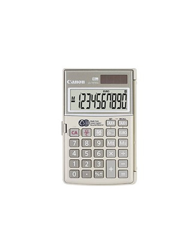 Calculadora canon bolsillo ls - 10etg dbl gris 10 digitos