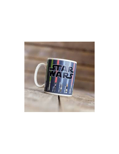 Taza térmica star wars espadas láser