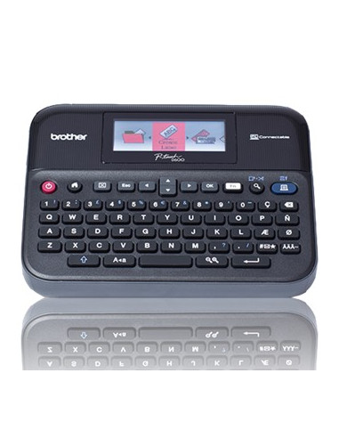 Rotuladora brother pt - d600vp lcd -  teclado qwerty -  usb