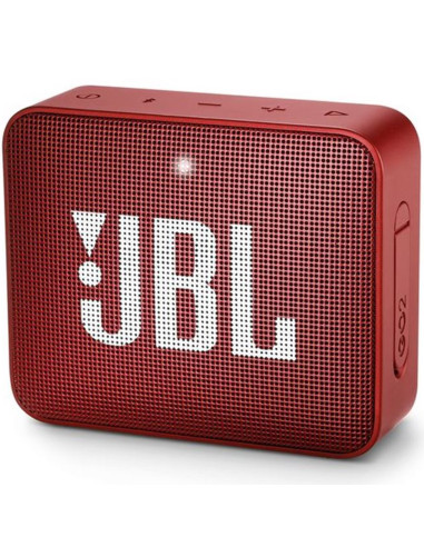 Altavoz bluetooth jbl go 2 red - 3w - entrada 3.5mm - ipx7 - bateria recargable - manos libres - rojo