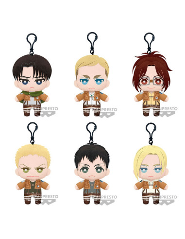 Peluche banpresto attack on titan tomonui plush assort series 2 1 unidad aleatoria