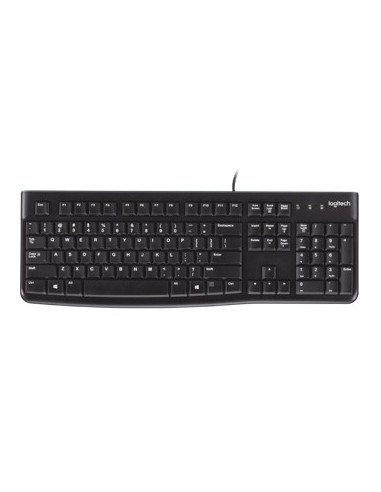 Teclado logitech k120 usb negro ruso