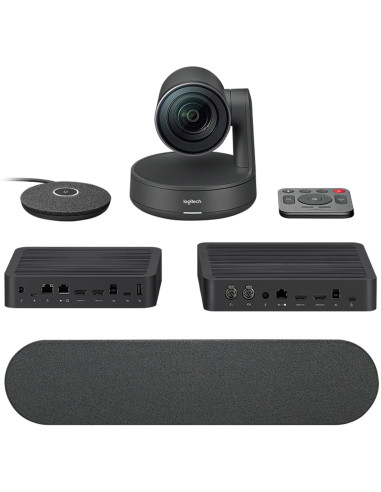 Webcam logitech rally plus 4k microfono