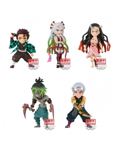 Figura banpresto demon slayer: kimetsu no yaiba world collectable figure vol.10 unidad aleatoria