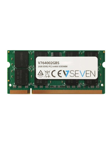 Memoria ram v7 sodimm 2gb ddr2 800mhz pc6400 cl6 non ecc