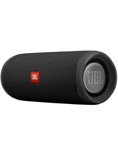 Altavoz bluetooth jbl flip 5 black - 20w rms -  ipx7 - bateria 4800mah - manos libres - negro