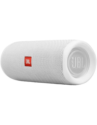 Altavoz bluetooth jbl flip 5 white - 20w rms -  ipx7 - bateria 4800mah - manos libres - blanco