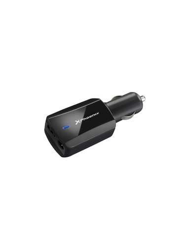 Cargador adaptador universal 90w phoenix phlaptopcarcharger para coche - vehiculo -  mechero para portatil - netbooks -  puerto