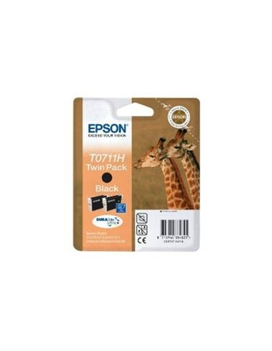 Cartucho tinta epson c13t07114h20 pack de 2 negro alta capacidad