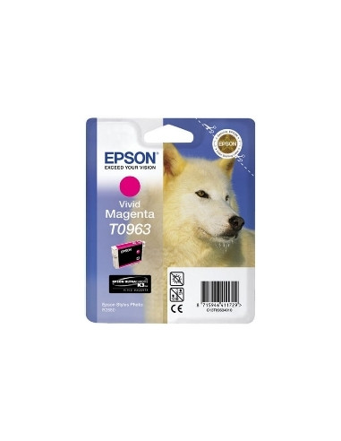 Cartucho tinta epson t096340 magenta vivo r2880 t0963 aprox. 865 pag -  lobo blanco