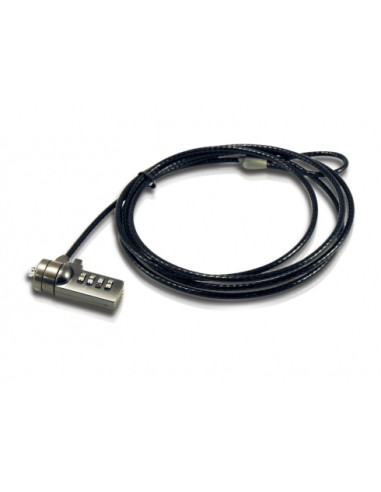 Cable de seguridad coneptronic para portatiles 1.8m combinacion