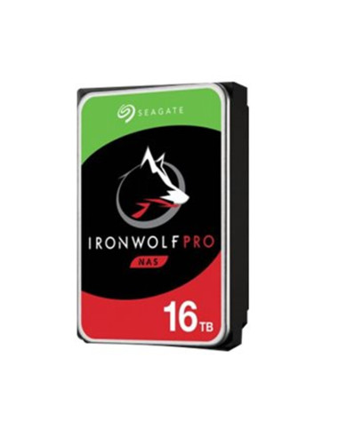 Disco duro interno hdd seagate ironwolf nas st16000ne000 16tb 3.5pulgadas 7200rpm -  256mb -  sata 6gb - s