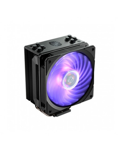 Ventilador disipador cooler master hyper 212 rgb black edition multisocket