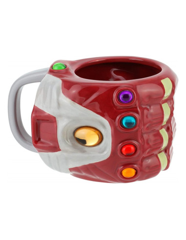 Taza 3d xl paladone marvel los vengadores guantelete del infinito con gemas