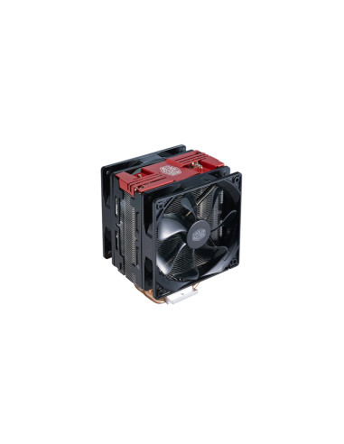 Ventilador cpu coolermaster hyper 212 led turbo red 160mm altura - multisocket