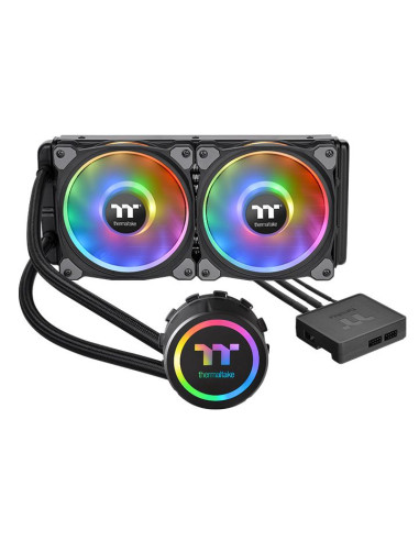 Ventilador cpu refrigeracion liquida thermaltake floe dx rgb 240 tt - 2xvent 120x120mm rgb - multisocket