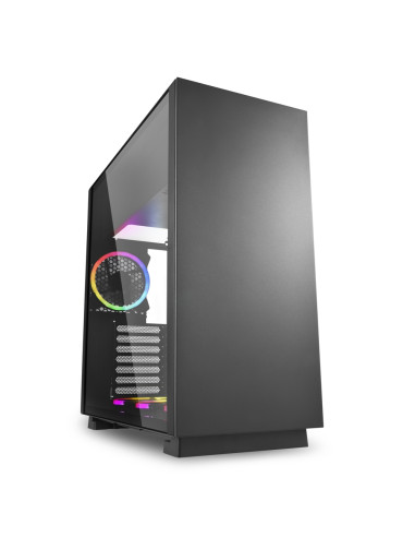 Caja sharkoon pure steel atx 2 x usb 3.0 sin fuente rgb