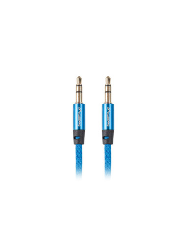 Cable estereo lanberg jack 3.5mm macho - jack 3.5mm macho 1m azul