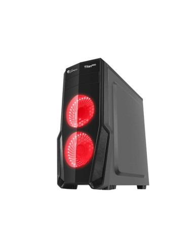 Caja gaming genesis titan 800 atx 2xusb 3.0 2xusb 2.0 s - f con ventana roja