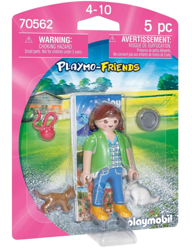 Playmobil mujer con gatitos