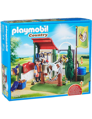 Playmobil set de limpieza para caballos