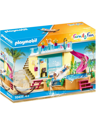 Playmobil bungalo con piscina