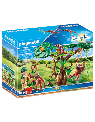 Playmobil orangutanes con arbol