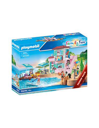 Playmobil diversion en familia heladeria en el puerto