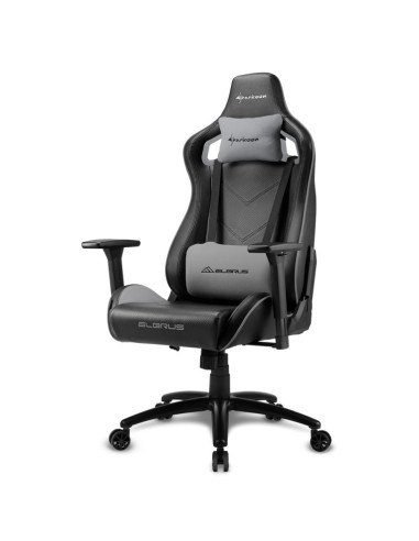 Silla gaming sharkoon elbrus 2 negro gris 160g