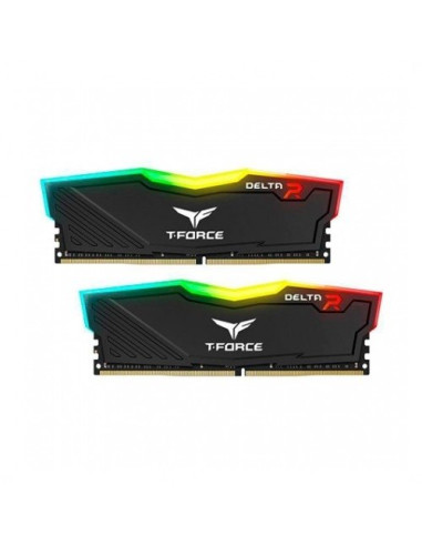 Memoria ram ddr4 16gb 2x8gb 3600mhz teamgroup delta rgb - negro - cl 18 - 1.35v tf3d416g3600hc18jdc01