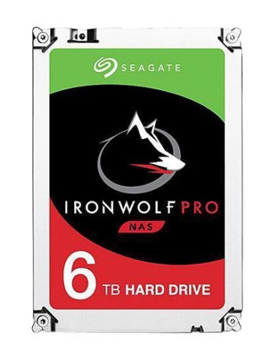 Disco duro interno hdd seagate ironwolf pro nas st6000ne000 6tb 3.5pulgadas 7200rpm -  256mb -  sata iii